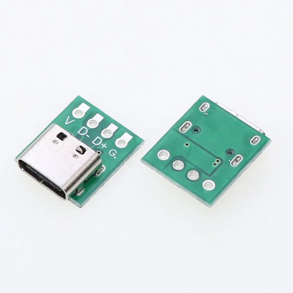 USB Type C 4 Pin DIP Çevirici Pcb Usb Dip Adaptör Kart - 5
