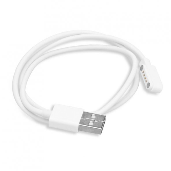 Usb 4 Pin Pogo Kablo Akıllı Saat Manyetik Sabitleyici Şarj Kablosu USB 2.0