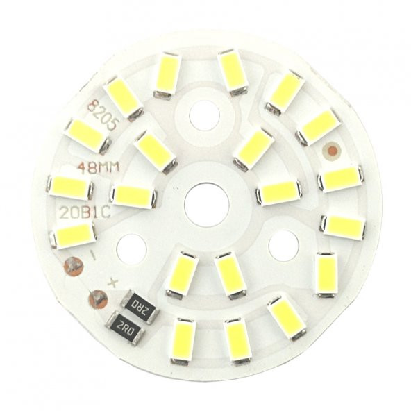 5730 5V 10W 48mm Beyaz Led Modül Aluminyum Pcb 20 Led Lamba Aydınlatma