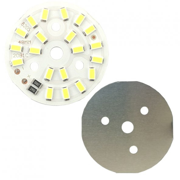 5730 5V 10W 48mm Beyaz Led Modül Aluminyum Pcb 20 Led Lamba Aydınlatma - Resim 2