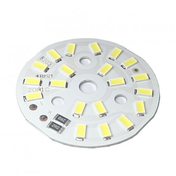 5730 5V 10W 48mm Beyaz Led Modül Aluminyum Pcb 20 Led Lamba Aydınlatma - Resim 3