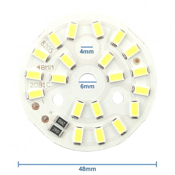 5730 5V 10W 48mm Beyaz Led Modül Aluminyum Pcb 20 Led Lamba Aydınlatma - Resim 4