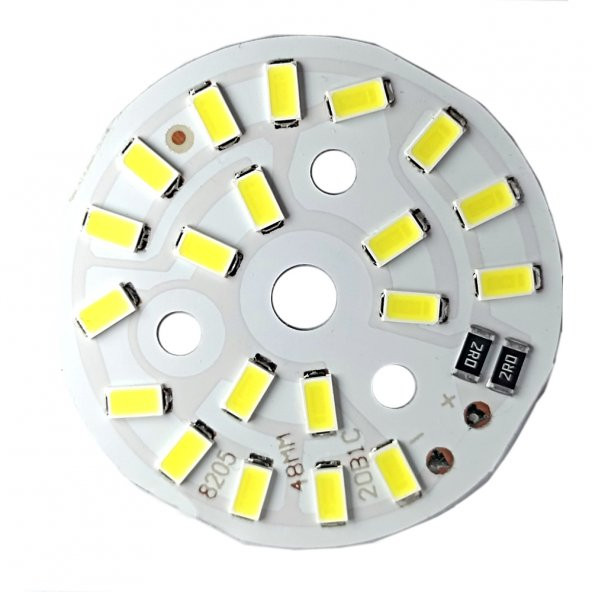 5730 5V 10W 48mm Beyaz Led Modül Aluminyum Pcb 20 Led Lamba Aydınlatma - Resim 6