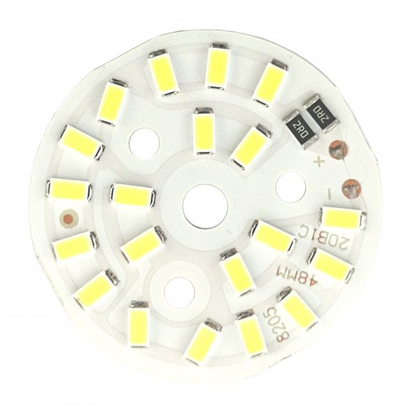 5730 5V 10W 48mm Beyaz Led Modül Aluminyum Pcb 20 Led Lamba Aydınlatma - Resim 7