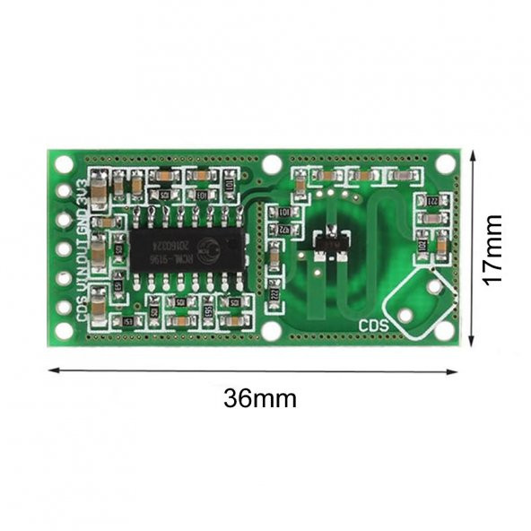 Rcwl-0516 Mikrodalga Radar Sensör İnsan Haraket Algılayıcı Kablosuz Alarm Dedektör Işık - 4