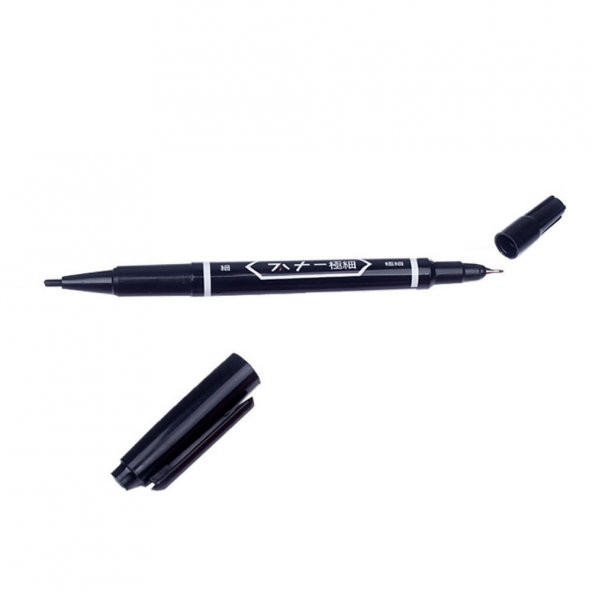 Pcb Asetat Kalemi Siyah MO120 PCB Çizim Kalemi Çift Uçlu 0,6mm 1.2mm Siyah