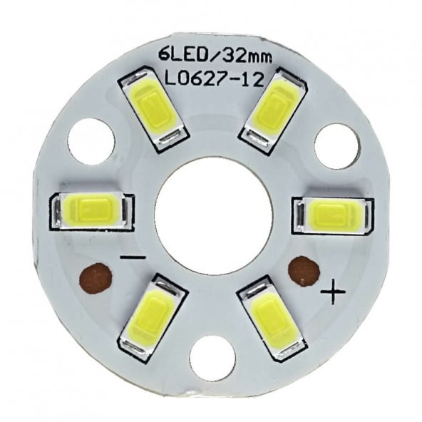 5730 12V 3W 32mm Beyaz Led Modül Aluminyum Pcb 6 Led Lamba Aydınlatma