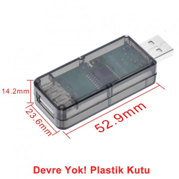 Plastik USB Adum Devre Kutusu Şeffaf Elektronik Proje Ürün Adum3 - 3