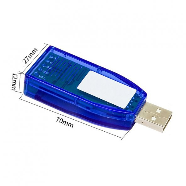 Plastik USB Devre Kutusu RS232 RS485 Shell Voltmetre Ampermetre İsolatör Klemens - 5