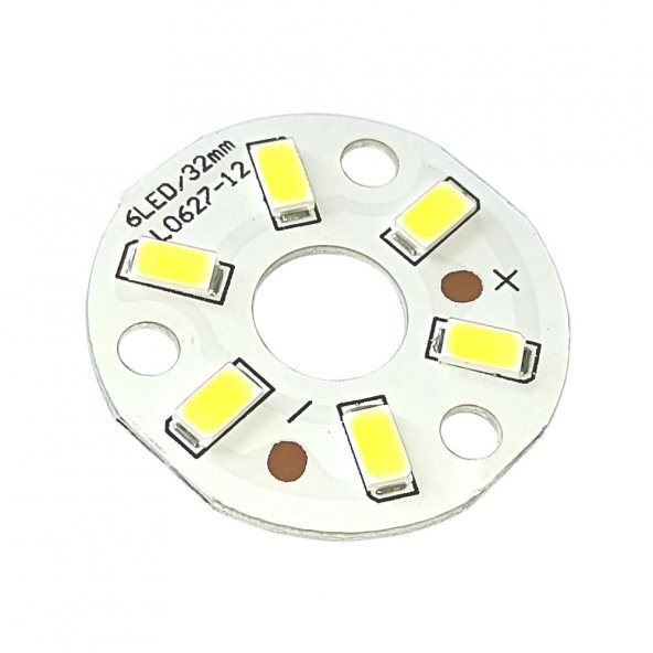 5730 12V 3W 32mm Beyaz Led Modül Aluminyum Pcb 6 Led Lamba Aydınlatma - 8