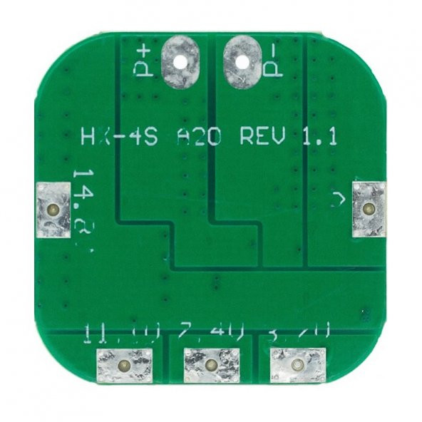 Li-ion 18650 16.8 V 4S 20 A Lityum Batarya BMS Koruma Kartı - Resim 2