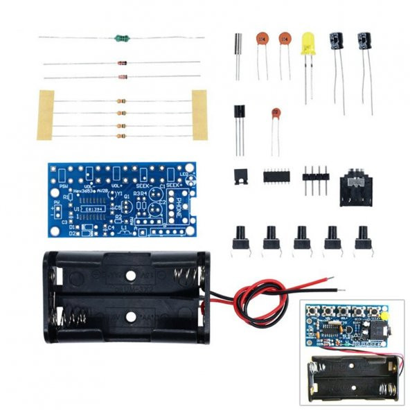 HEX3653 Stereo FM Radyo Alıcı Modül DC 3.6V Kablosuz Dijital 76-108MHZ ürün görseli