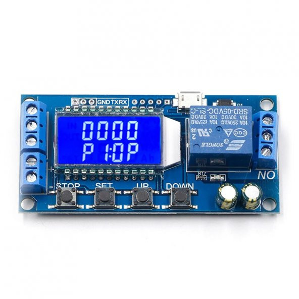 XY-LJ02 6-30V Çok Fonksiyonlu Zaman Ayarlı Röle Modülü