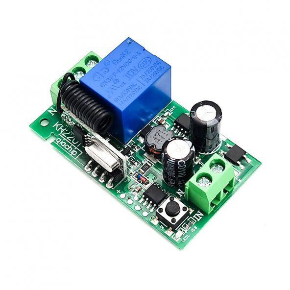 433Mhz RF 1 Kanal Röle Modül AC 220V Kablosuz Pompa Fan Lamba Perde - Resim 2