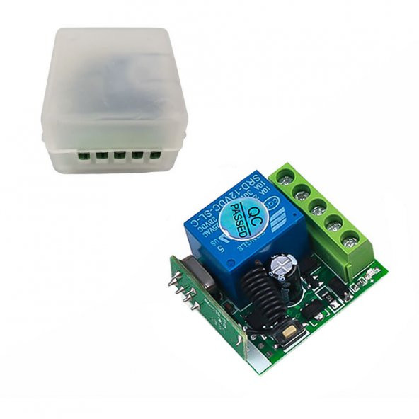 433Mhz RF 1 Kanal Röle Modül DC 12V Kablosuz Pompa Fan Lamba Perde - 2