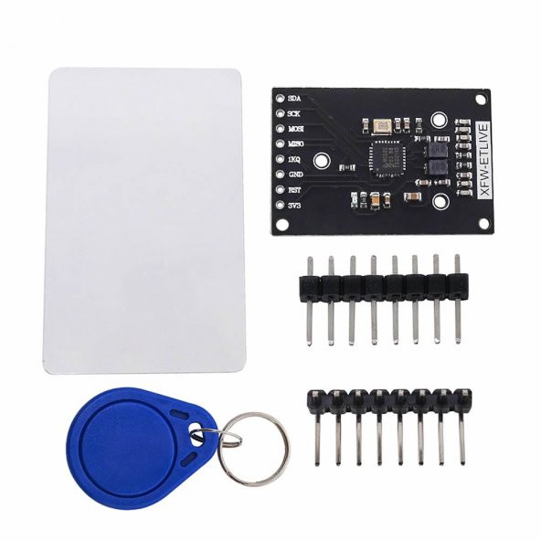 13.56Mhz RFID Okuyucu Modül+Kart+Anahtarlık Mini NFC Manyetik Kart Etiket Okuyucu Personel Takip ürün görseli