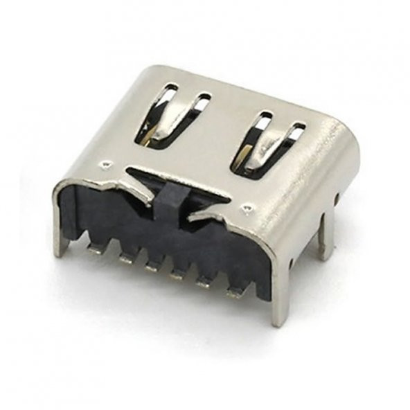 Type-C Usb Soket 6 Pin Smd USB 3.1 Cep Tel. Konnektör Şarj Dişi - 2