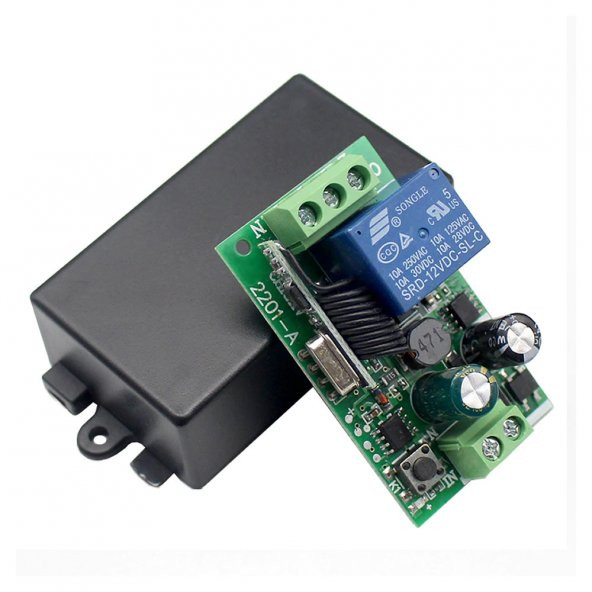 433Mhz RF 1 Kanal Röle Modül AC 220V Kablosuz Pompa Fan Lamba Perde - Resim 4