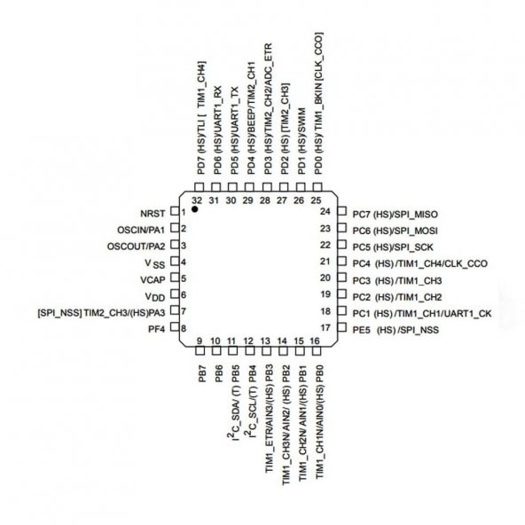 STM32F030K6T6 MCU Mikrodenetleyici - 4