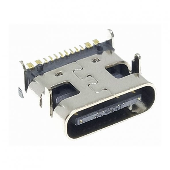 Type-C Usb Soket 16 Pin Smd USB 3.1 Cep Tel. Konnektör Şarj Dişi - 3
