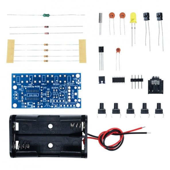 HEX3653 Stereo FM Radyo Alıcı Modül DC 3.6V Kablosuz Dijital 76-108MHZ - Resim 4