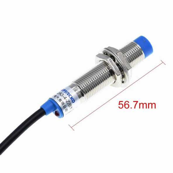LJ12A3-4-Z/BY Endüktif 4Mm Metal Algılayıcı Sensör Pnp No Temassız - 6