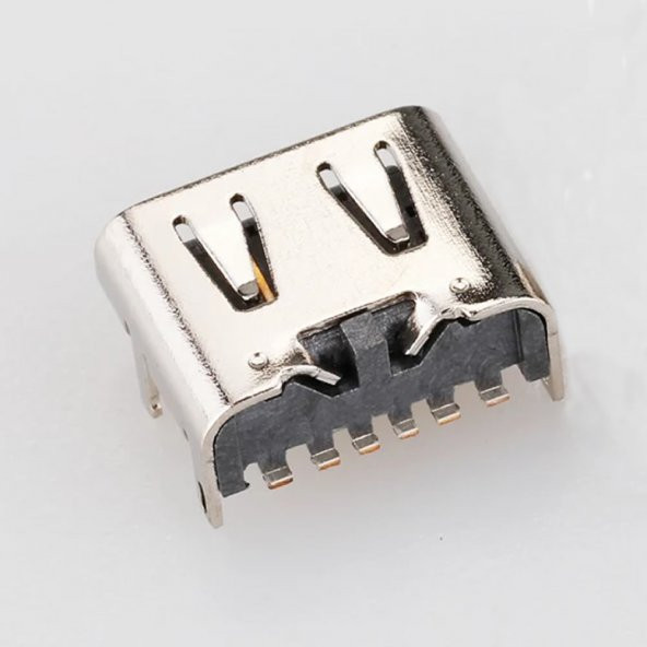 Type-C Usb Soket 6 Pin Smd USB 3.1 Cep Tel. Konnektör Şarj Dişi - 6