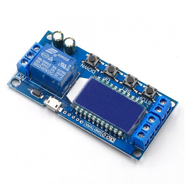 XY-LJ02 6-30V Çok Fonksiyonlu Zaman Ayarlı Röle Modülü - 6