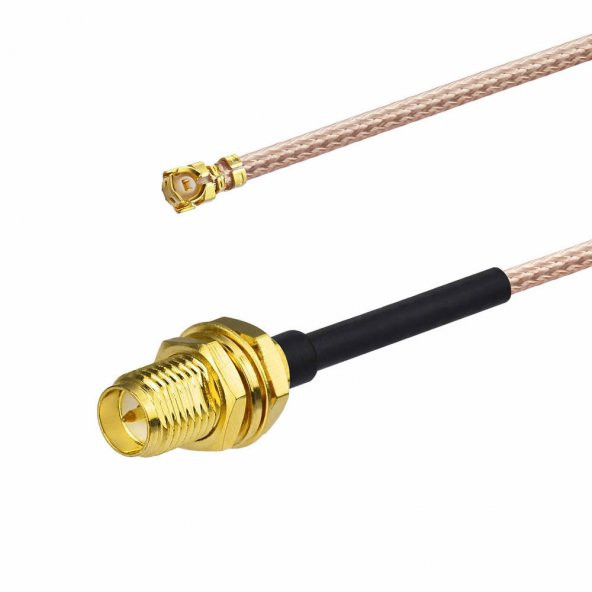30Cm Rp Sma Dişi Ipex Mhf1 Rf Bağlantı Kablosu 0-6Ghz Altın Kaplama - 6