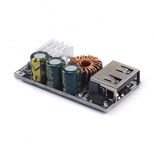 QC3 Hızlı Şarj Modülü DC 10-32V 24W to 5V Usb Voltaj Düşürücü Cep Telefonu Apple Android - Resim 6