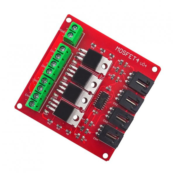 24V 5A 4 Kanal PWM Kontrollü Mosfet Selenoid Motor Valf Anahtar - 6