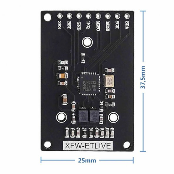 13.56Mhz RFID Okuyucu Modül+Kart+Anahtarlık Mini NFC Manyetik Kart Etiket Okuyucu Personel Takip - Resim 6