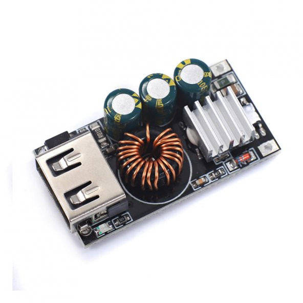 QC3 Hızlı Şarj Modülü DC 10-32V 24W to 5V Usb Voltaj Düşürücü Cep Telefonu Apple Android - Resim 8