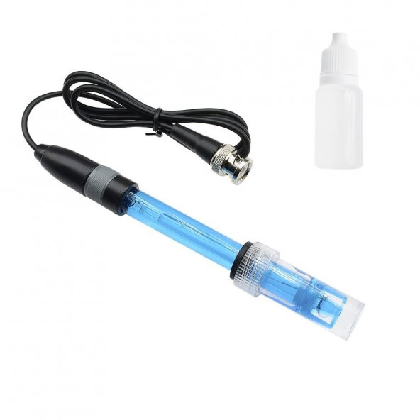 Ph Elektrot Sensör Probu E201-1C Sıvı Su 0-14Ph Algılayıcı Bnc - 3