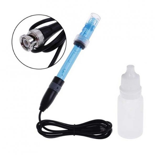 Ph Elektrot Sensör Probu E201-1C Sıvı Su 0-14Ph Algılayıcı Bnc - 6