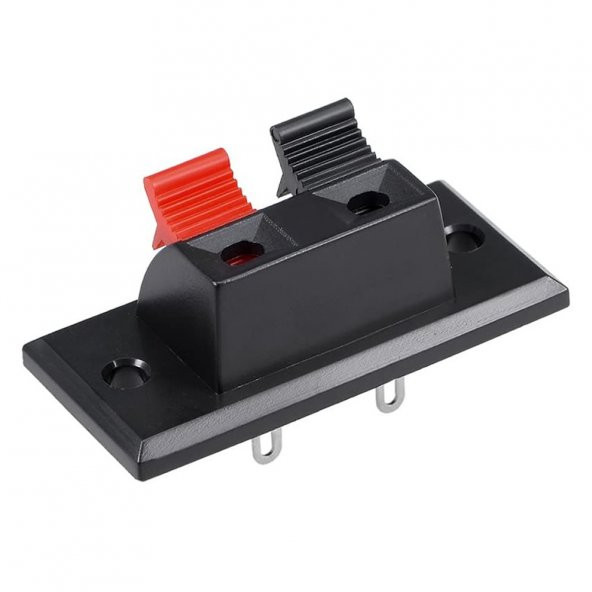 2 Li Hoparlör Terminal Soketi Panel Montaj Tip Yaylı Speaker Ses - Resim 6