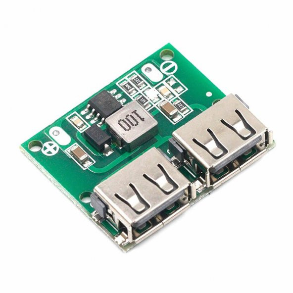 6-24V To 5V 3A Dual Usb Çıkış Voltaj Düşürücü Hw-681 2Xusb Çıkış