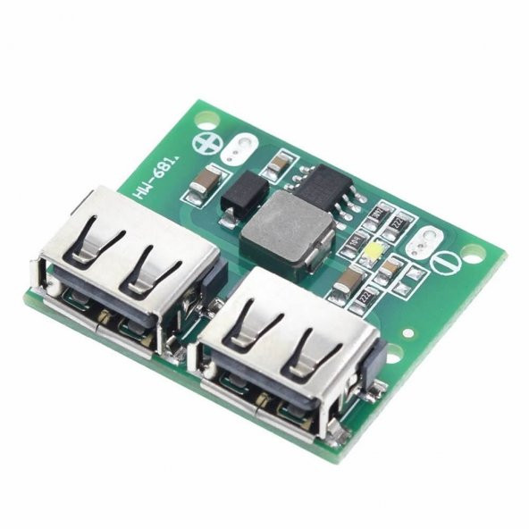 6-24V To 5V 3A Dual Usb Çıkış Voltaj Düşürücü Hw-681 2Xusb Çıkış - 2