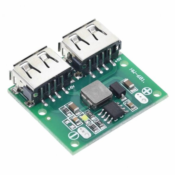 6-24V To 5V 3A Dual Usb Çıkış Voltaj Düşürücü Hw-681 2Xusb Çıkış - 8