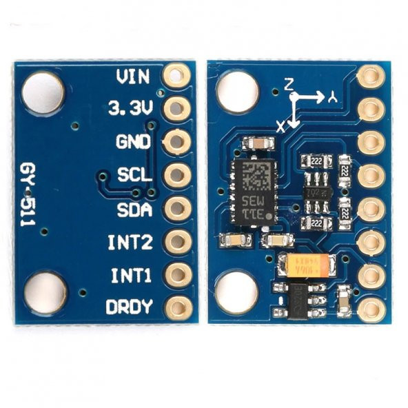 GY-511 Lsm303DLHC 3 Eksen İvme Ölçer 3 Eksen Manyetometre Sensör - Resim 6