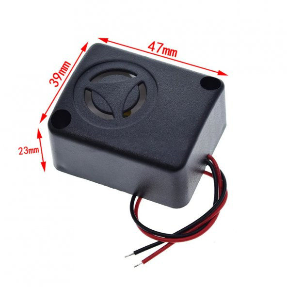 120Db Aktif Buzzer Dc 12V Siren Yüksek Desibel Aralıklı Yüksek - 3