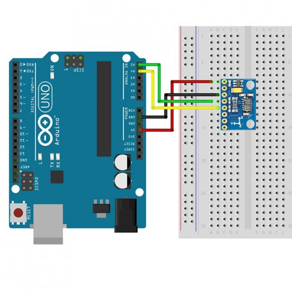 GY-511 Lsm303DLHC 3 Eksen İvme Ölçer 3 Eksen Manyetometre Sensör - Resim 8