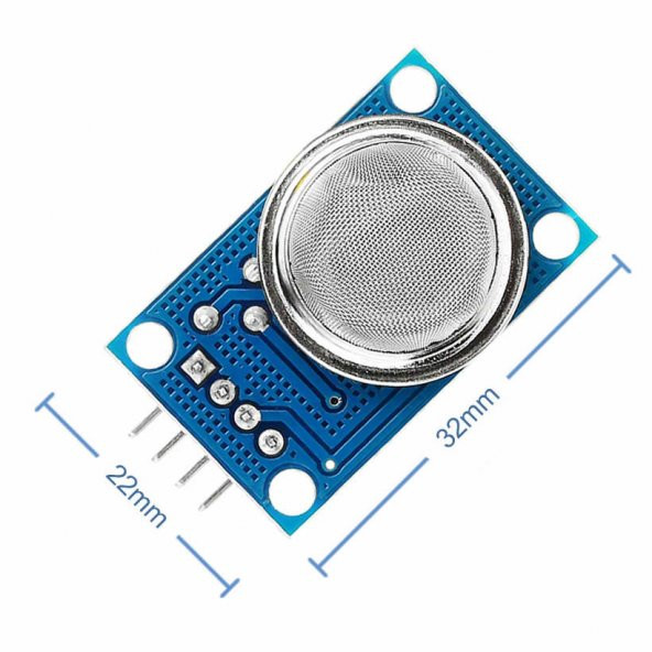 MQ-8 Hidrojen Gaz Sensör Modülü 100-1000Ppm H2 Dc 5V Hava Duman - 4