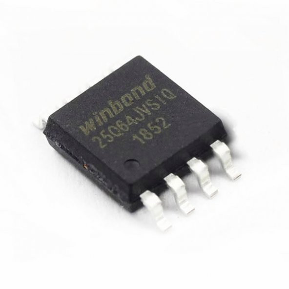 Winbond W25Q64JVSIQ 64M-Bit Seri Flash 3.3V SPI Hafıza Entegresi