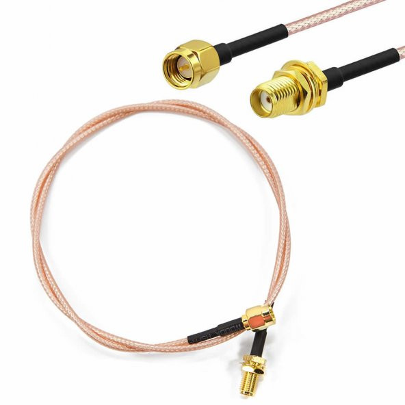 Rg316 100Cm Erkek Dişi Sma Kablo 1 Metre Rf Uzatma Kablosu 50 Ohm - 6