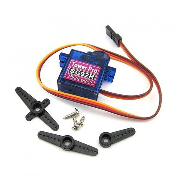 Tower Pro Sg92R 12Gr Micro Servo Motor 2.5Kg 4,8V Plastik Dişli - 5