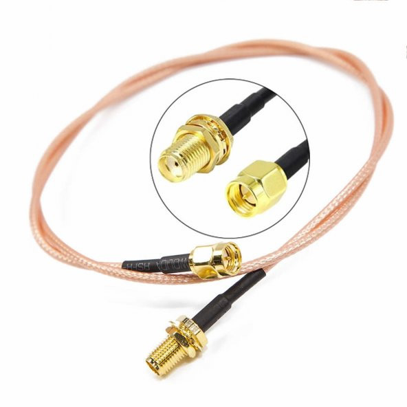 Rg316 100Cm Erkek Dişi Sma Kablo 1 Metre Rf Uzatma Kablosu 50 Ohm - 8