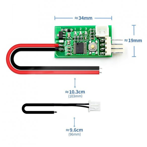 DC 12V 20ma PWM 4 Telli Fan Hız Kontrol Devresi PC CPU Soğutucu - 2
