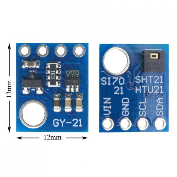 HTU21 Sıcaklık ve Nem Sensör Modülü-Si7021 SHT11 Muadili Sensör