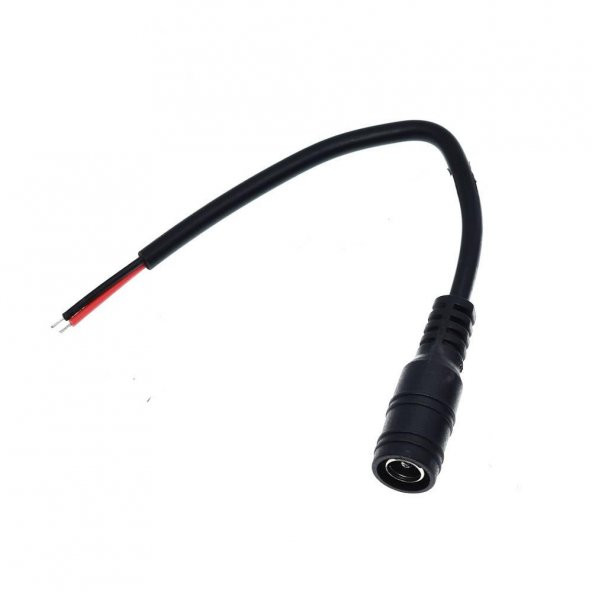 5.5mm x 2.1mm 15cm Adaptör Kablosu Dişi 22AWG 80 Derece 300V - 3